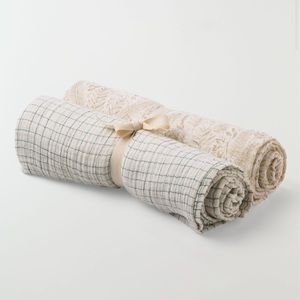 Hallmark Baby Swaddle Blue Checked Muslin 100%